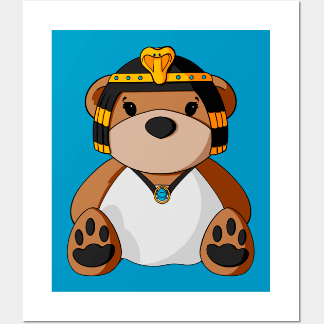 Cleopatra Teddy Bear Wall Art by Alisha Ober Designs